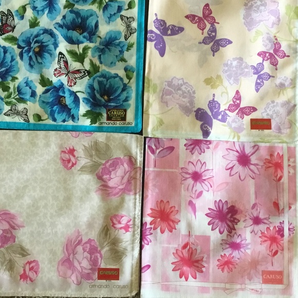 - NWT ARMANDO CARUSO HANDKERCHIEF - Picture 3 of 9